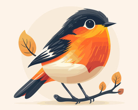 Robin Bird Red